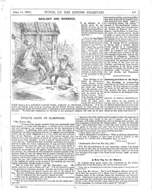 Punch Samstag 14. April 1860