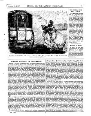 Punch Samstag 18. August 1860