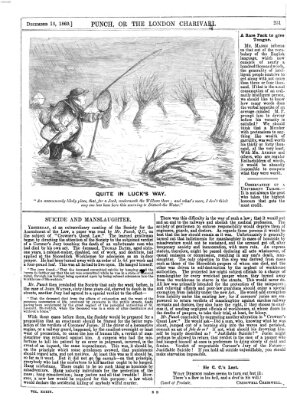 Punch Samstag 15. Dezember 1860