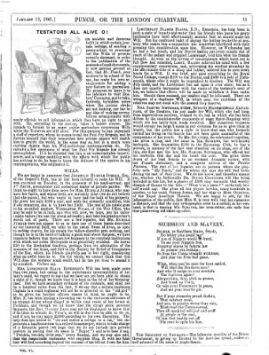 Punch Samstag 12. Januar 1861