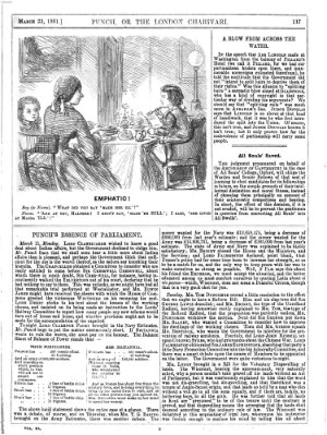 Punch Samstag 23. März 1861