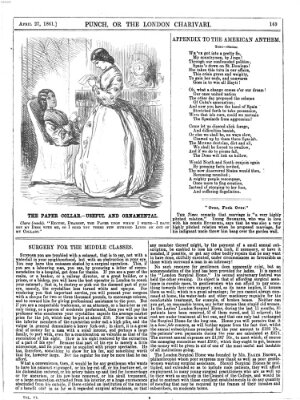 Punch Samstag 27. April 1861