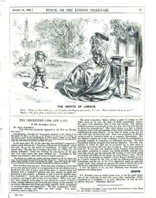 Punch Samstag 24. August 1861