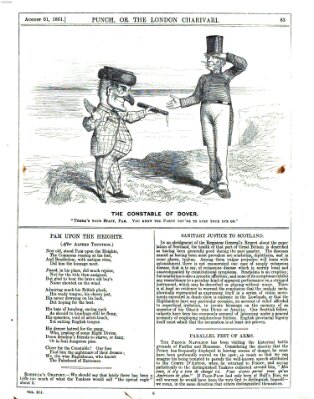 Punch Samstag 31. August 1861