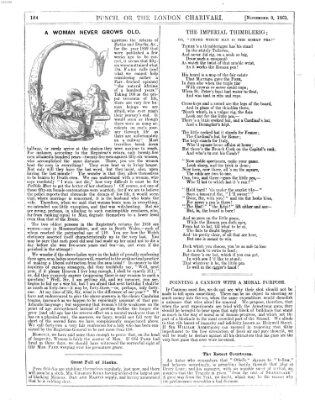 Punch Samstag 9. November 1861