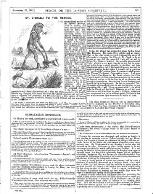 Punch Samstag 23. November 1861