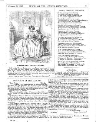 Punch Samstag 30. November 1861