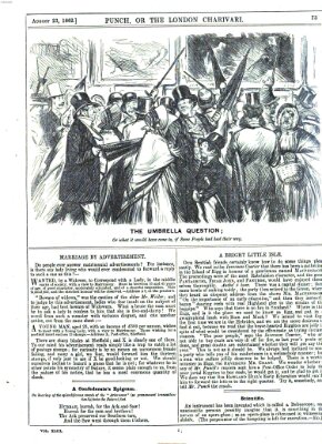 Punch Samstag 23. August 1862