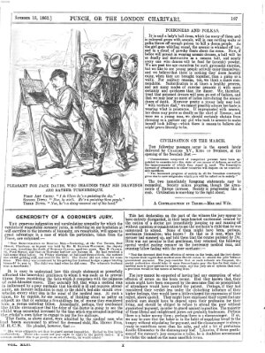 Punch Samstag 15. November 1862