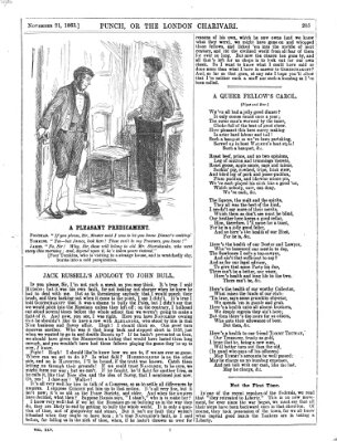 Punch Samstag 21. November 1863