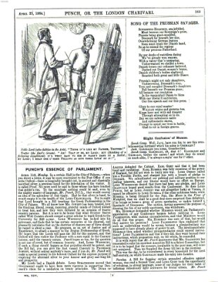 Punch Samstag 23. April 1864