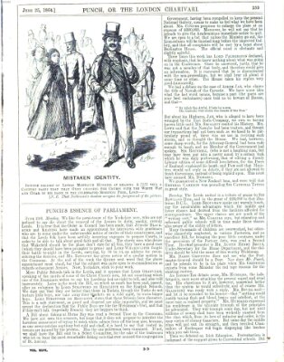 Punch Samstag 25. Juni 1864