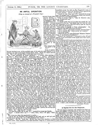 Punch Samstag 15. Oktober 1864