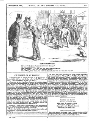 Punch Samstag 26. November 1864