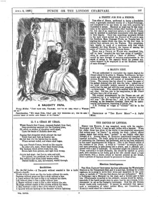 Punch Samstag 8. April 1865