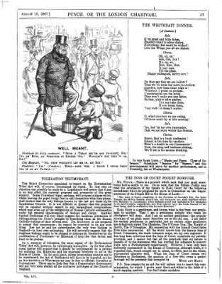 Punch Samstag 10. August 1867