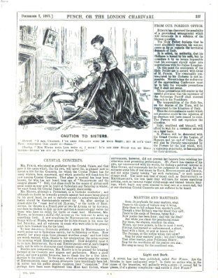 Punch Samstag 7. Dezember 1867