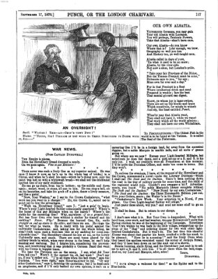 Punch Samstag 17. September 1870