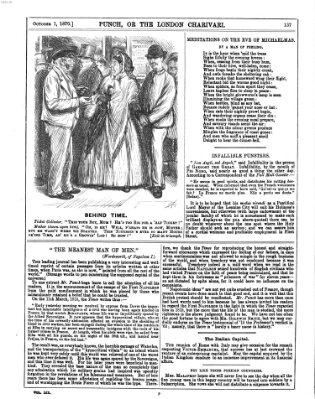 Punch Samstag 1. Oktober 1870