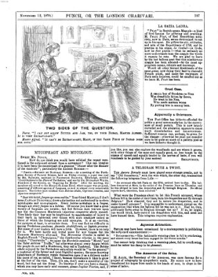 Punch Samstag 12. November 1870