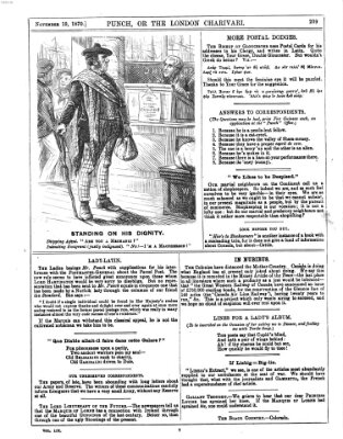 Punch Samstag 19. November 1870