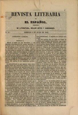 El Español. Revista literaria (El Español) Sonntag 6. Juli 1845