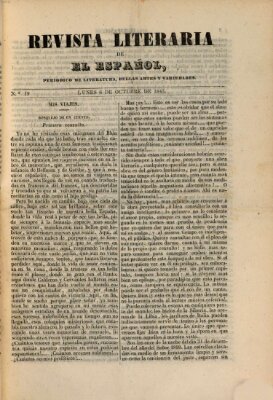 El Español. Revista literaria (El Español) Montag 6. Oktober 1845