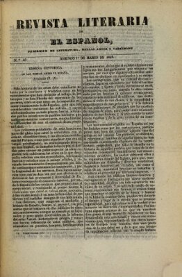 El Español. Revista literaria (El Español) Sonntag 1. März 1846