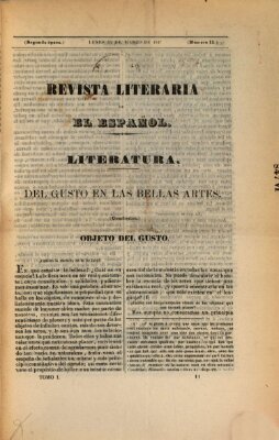 El Español. Revista literaria (El Español) Montag 15. März 1847