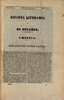 El Español. Revista literaria (El Español) Montag 14. Juni 1847