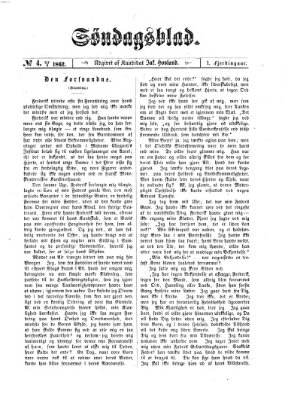 Søndagsblad Sonntag 27. April 1862