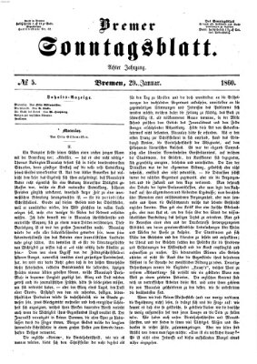 Bremer Sonntagsblatt Sonntag 29. Januar 1860