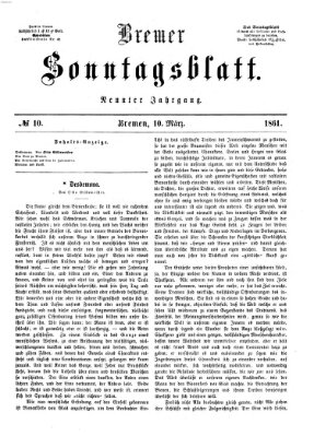 Bremer Sonntagsblatt Sonntag 10. März 1861