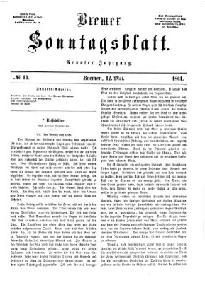 Bremer Sonntagsblatt Sonntag 12. Mai 1861