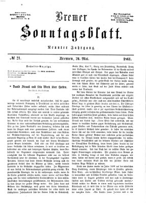 Bremer Sonntagsblatt Sonntag 26. Mai 1861