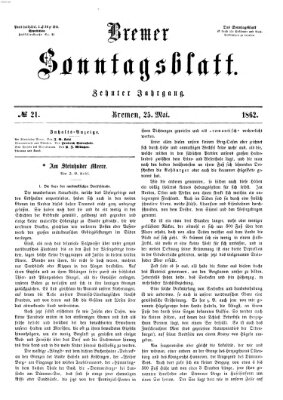 Bremer Sonntagsblatt Sonntag 25. Mai 1862