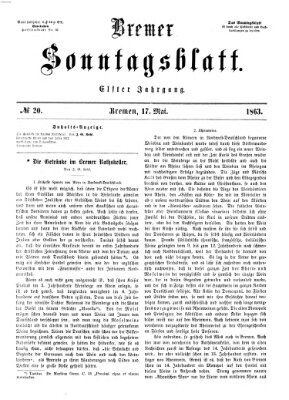 Bremer Sonntagsblatt Sonntag 17. Mai 1863