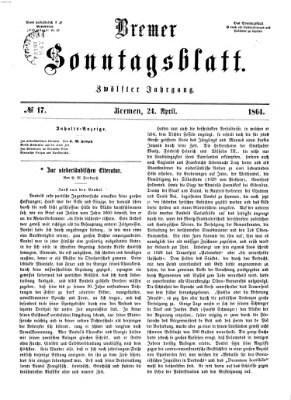 Bremer Sonntagsblatt Sonntag 24. April 1864