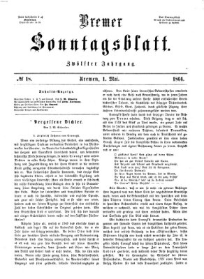 Bremer Sonntagsblatt Sonntag 1. Mai 1864