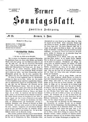 Bremer Sonntagsblatt Sonntag 5. Juni 1864