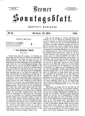 Bremer Sonntagsblatt Sonntag 10. Juli 1864