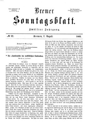 Bremer Sonntagsblatt Sonntag 7. August 1864