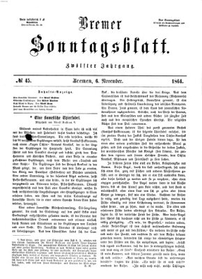 Bremer Sonntagsblatt Sonntag 6. November 1864