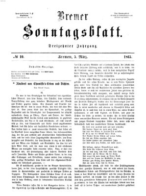 Bremer Sonntagsblatt Sonntag 5. März 1865