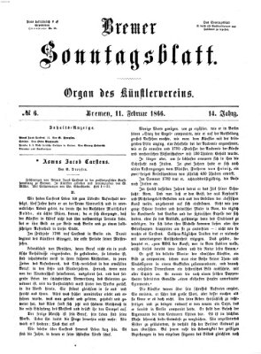 Bremer Sonntagsblatt Sonntag 11. Februar 1866