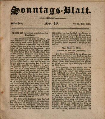 Sonntags-Blatt (Der bayerische Volksfreund) Sonntag 11. Mai 1828