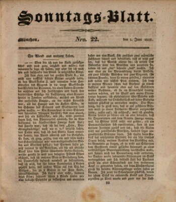 Sonntags-Blatt (Der bayerische Volksfreund) Sonntag 1. Juni 1828