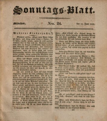 Sonntags-Blatt (Der bayerische Volksfreund) Sonntag 15. Juni 1828