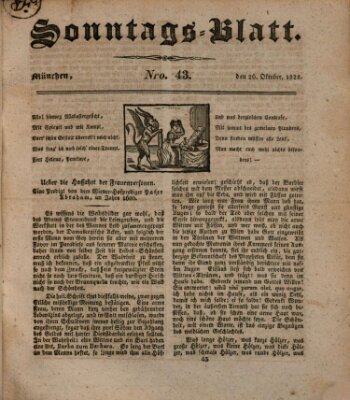 Sonntags-Blatt (Der bayerische Volksfreund) Sonntag 26. Oktober 1828