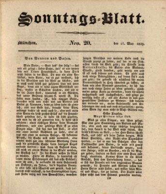 Sonntags-Blatt (Der bayerische Volksfreund) Sonntag 17. Mai 1829